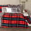 4Home Мікрофланелева постільна білизна Клітинка червоний, 160 x 200 см, 70 x 80 см