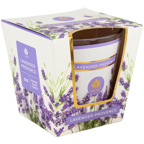 Aroma Lavender Provence Illatgyertya  üvegpohárban , 120 g