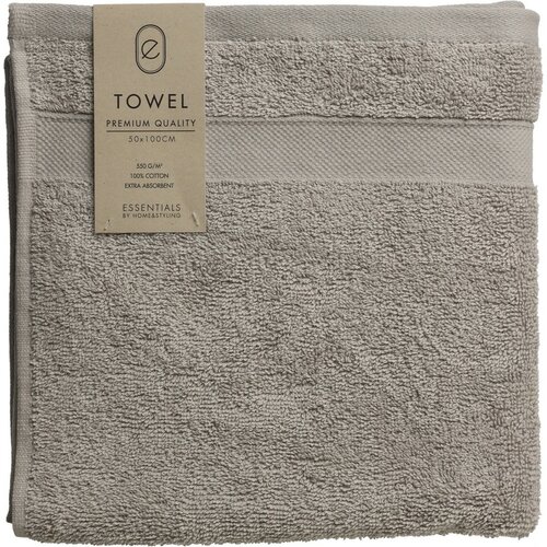 Ręcznik Lena jasnoszary, 50 x 100 cm