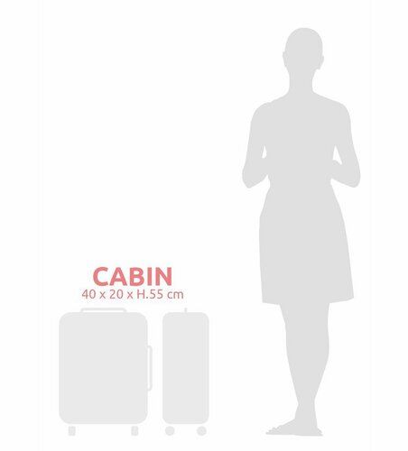 Compactor Валіза для ручної поклажі Cosmos S, 55 x 20 x 40 см, срібляста