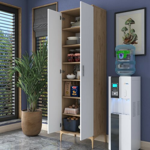 Skříň Jeny Walnut and White