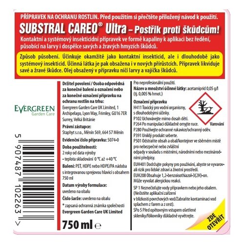 Substral Careo permetező, 750 ml