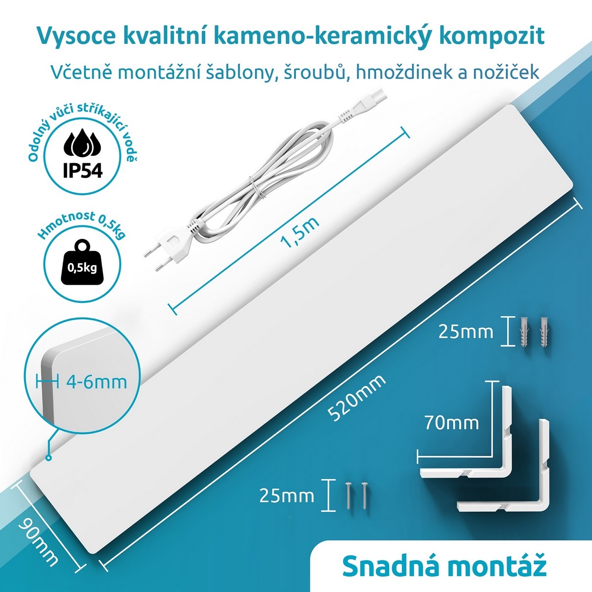 Elias Rozšíření pro odstraňovač plísní Mold Dry M2 Extension - thumb (7)