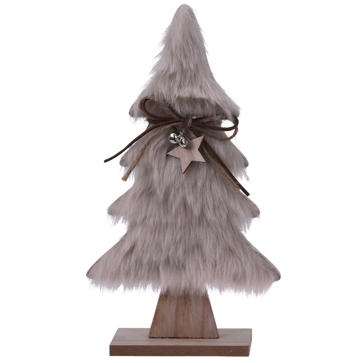 Koopman Hairy tree karácsonyi dekoráció,  világosbarna, 41 cm