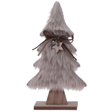 Dekoracja bożonarodzeniowa Hairy tree, jasnobrązowa, 41 cm
