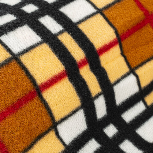 Pătură fleece Brown Cube, 150 x 200 cm