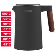 Concept RK3305 rýchlovarná kanvica NORWOOD 1,5 l, tmavosivá