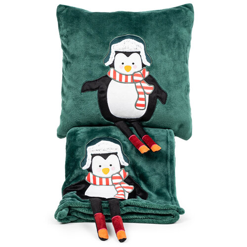 4Home Weihnachtsdecke Penguin150 x 200 cm