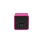 Karlsson 5982BP dizajnové LED hodiny s budíkom ružová, 7 cm