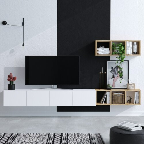 Pia White and Oak TV fal