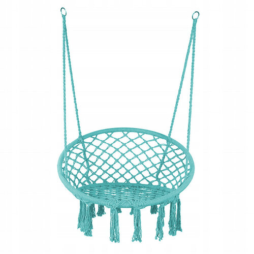 Domarex Wiszący fotel-huśtawka Luna turkusowy, 60 x 80 x 120 cm