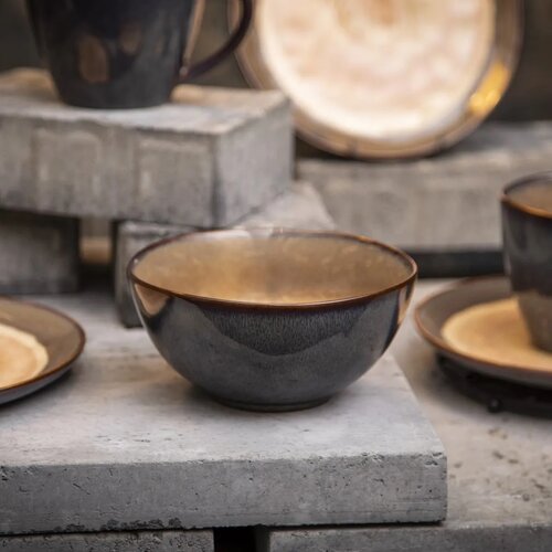 Altom Keramična skleda Reactive Patyna rjava, 600ml