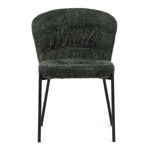 Scaun de sufragerie Bouclé CT-W1077 GRN2, verde