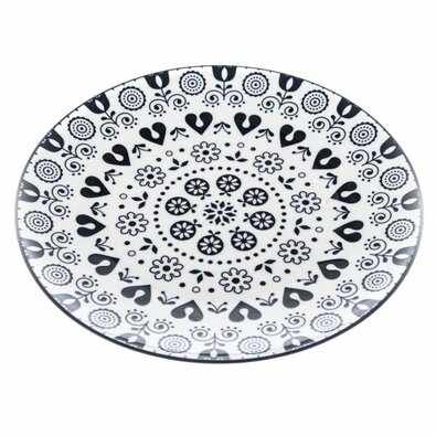 Blue Orient porcelán desszert tányér, 21,5 cm