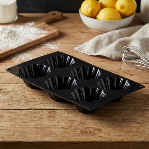 Formă din silicon De Buyer 1964.01 Moul'flex Brioche, 6 buc