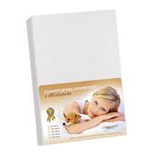 Cearceaf jersey cu elastan, alb, 90 x 200 cm