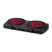Concept VE3060 elektricky dvojplatničkový varič 2500 W, čierna