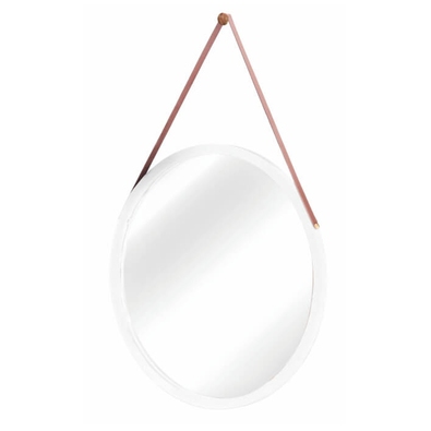 Wandspiegel Lemi mit Bambusrahmen, Durchmesser 45 cm