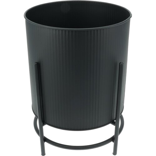 Set de suporturi metalice pentru flori Celano negru, 2 buc.