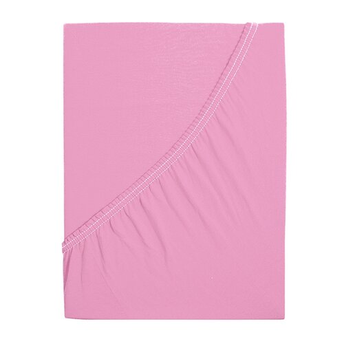 Cearșaf de pat 4Home jersey Ideal roz, 60 x 120 cm