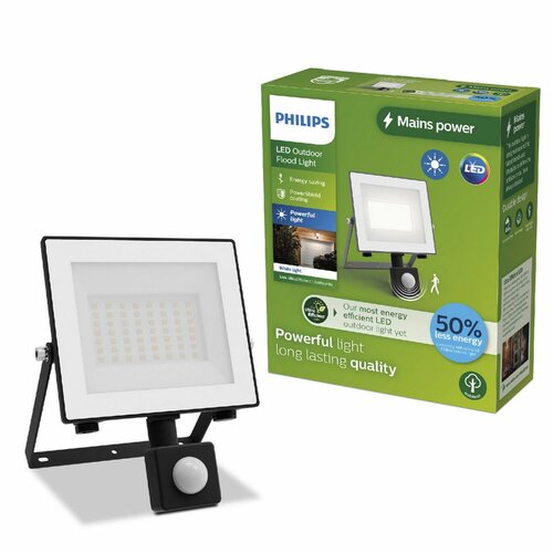 Philips Lois UltraEfficient venkovní LED reflektor Flood Light, senzor, 14 W, 2600 lm, 3000 K, IP65