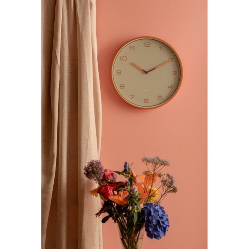 Karlsson 6013OR designerski zegar ściennypomarańczowy, średnica  40 cm