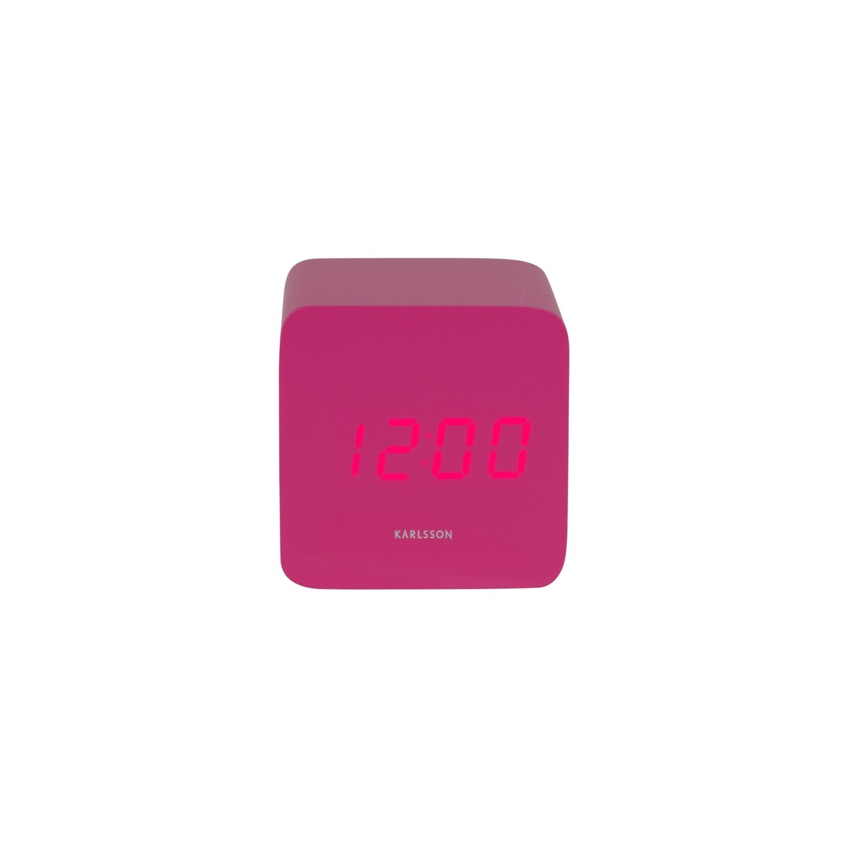 Karlsson 5982BP dizajnové LED hodiny s budíkomružové, 7 cm