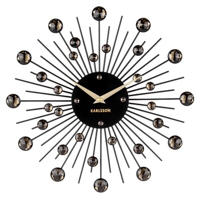 Karlsson 4860BK Designowy zegar ścienny, 30 cm