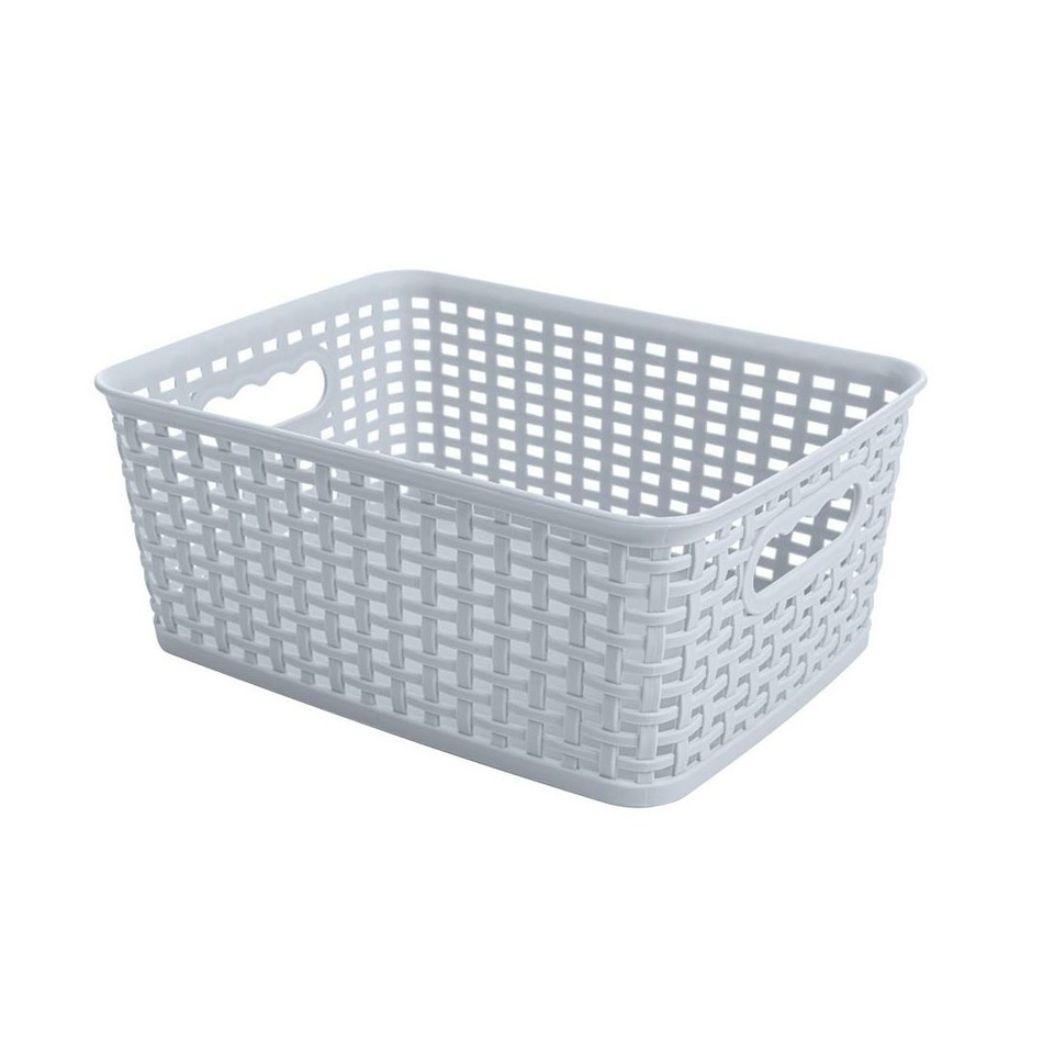 Obdĺžnikový košík RATTAN CLASSIC 4,5 l, modrá