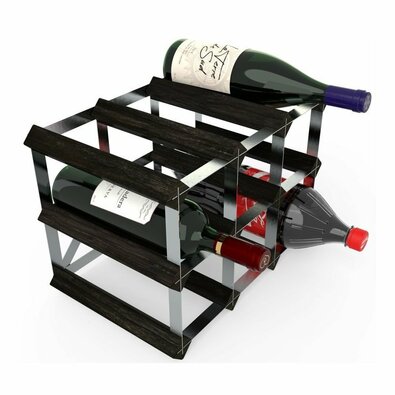 RTA Stojan za 9 steklenic vina, črni jesen