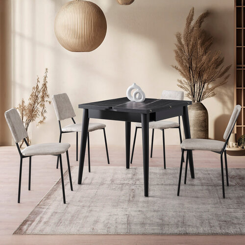 Esstisch Totem Black Marble