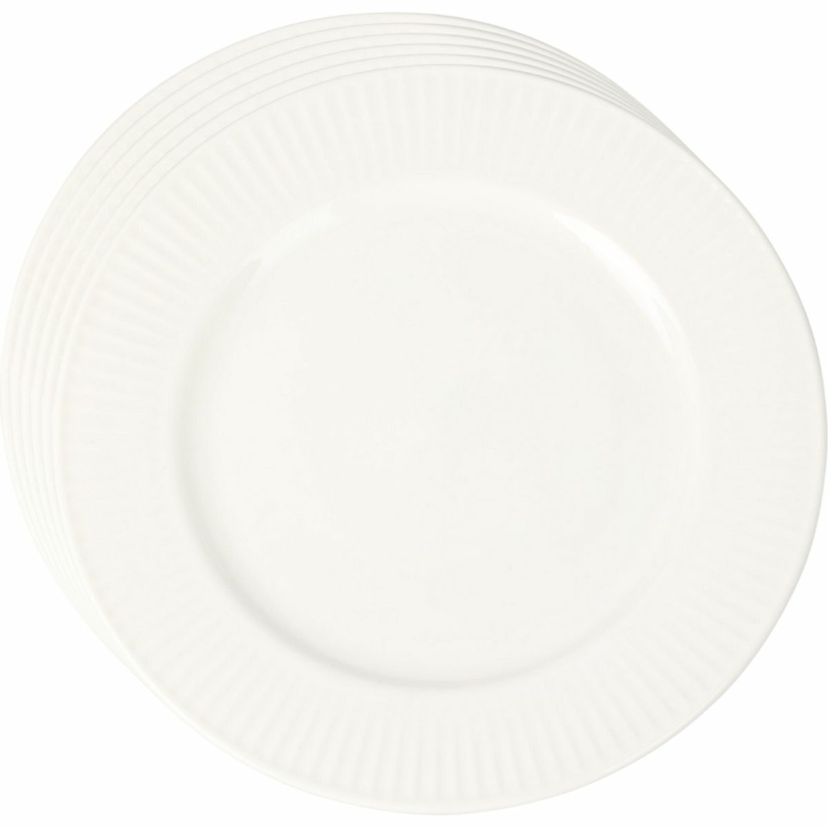 Zestaw 6 porcelanowych talerzyków deserowych Linie 20 cm