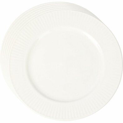 Zestaw 6 porcelanowych talerzyków deserowych Linie 20 cm