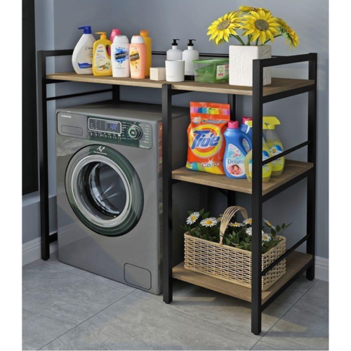 BARNET mosógép feletti polc, tölgyfa