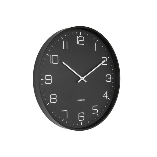 Karlsson KA5751BK Stylowy zegar ścienny, 40 cm