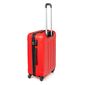 Pretty UP Cestovný škrupinový kufor ABS25 stredný, 59 x 41 x 26 cm, červená