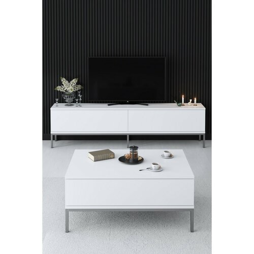 Lord White and Silver TV-asztal