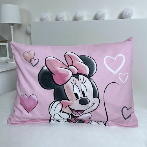 Jerry Fabrics Dětské bavlněné povlečení do postýlky Minnie Powder pink