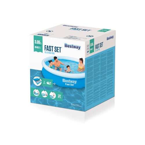 Bestway Aufblasbarer Pool Fast Set, 305 x 66cm