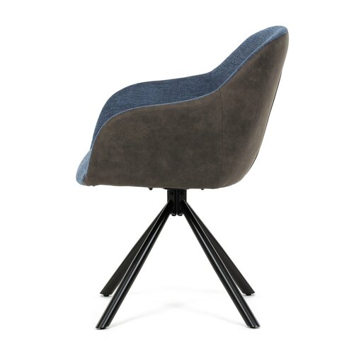 Set de scaune de sufragerie cu mecanism deîntoarcere DCH-Y1143 BLUE2, 2 buc.