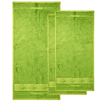 4Home Sada Bamboo Premium osuška a ručník zelená, 70 x 140 cm, 2x 50 x 100 cm