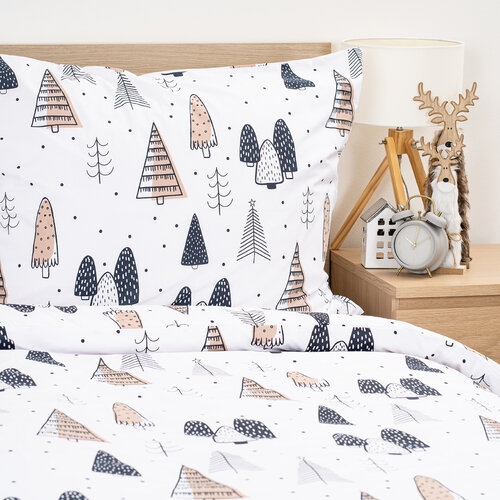 Lenjerie de pat din bumbac 4Home Frugal Winterland, 140 x 220 cm, 70 x 90 cm