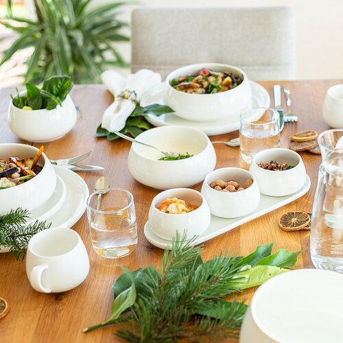 Mäser Servierset mit Schalen und Untersetzer, 4-teilig TAYA
