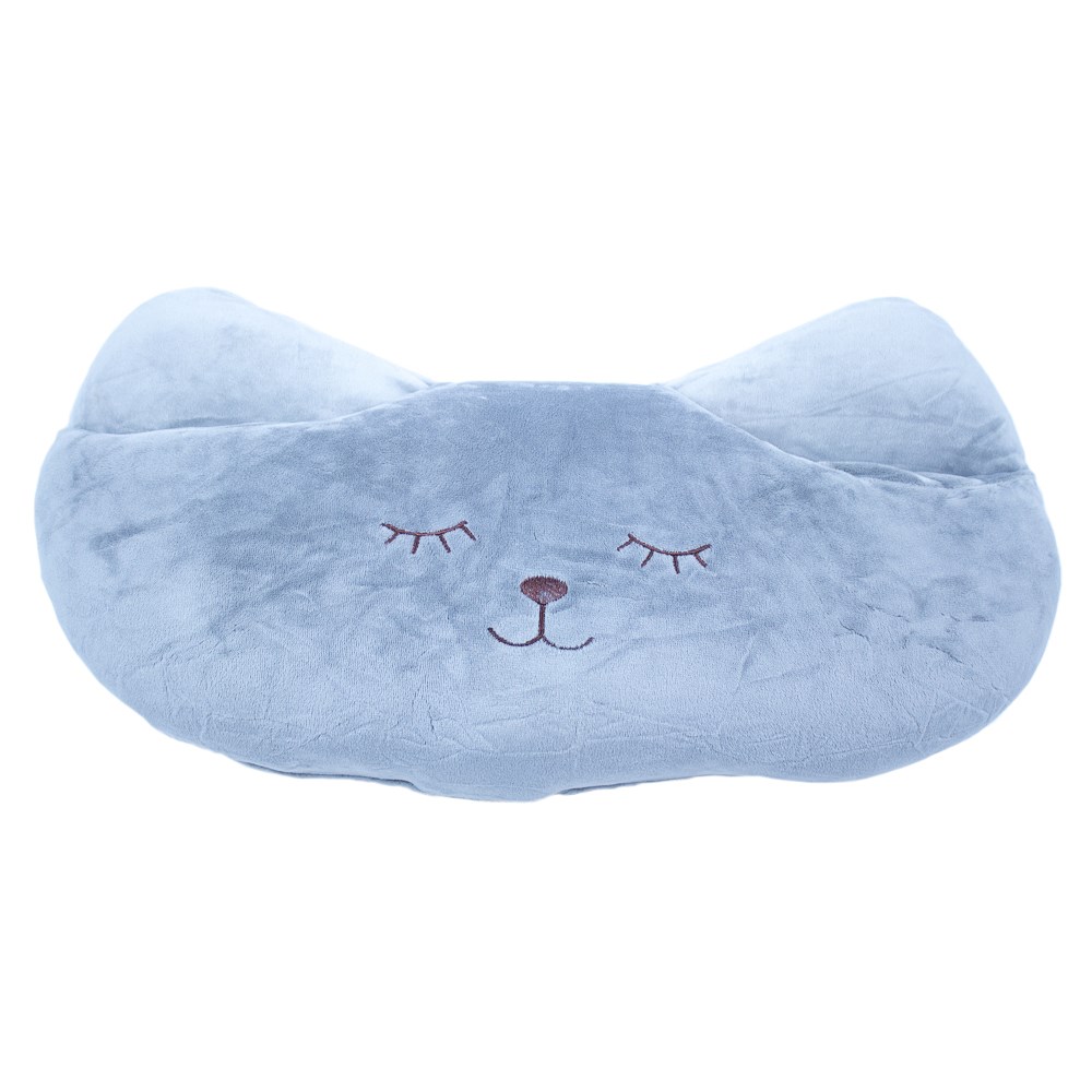 BO-MA Trading Vankúšik Mačka Mazlík sivá, 40 x 26 cm