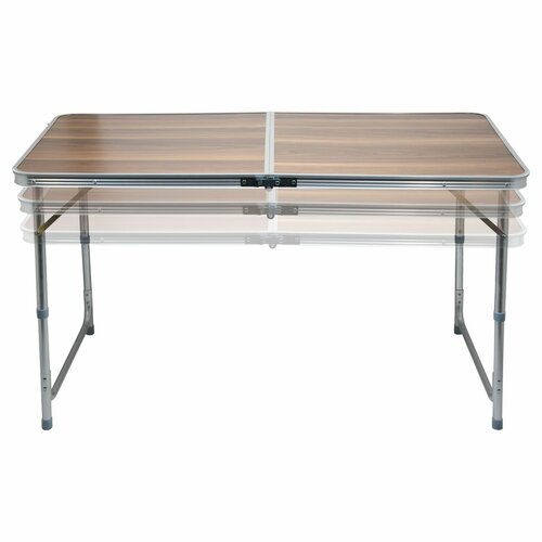 Cattara Teleskopski kamping miza Double, rjava