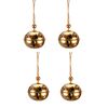 Zestaw wiszących metalowych dzwoneczków, 6 sztuki, złoty
