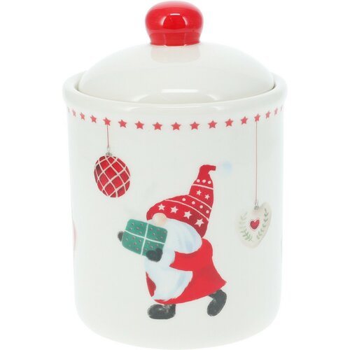 Doză din ceramică Spiriduș de Crăciun