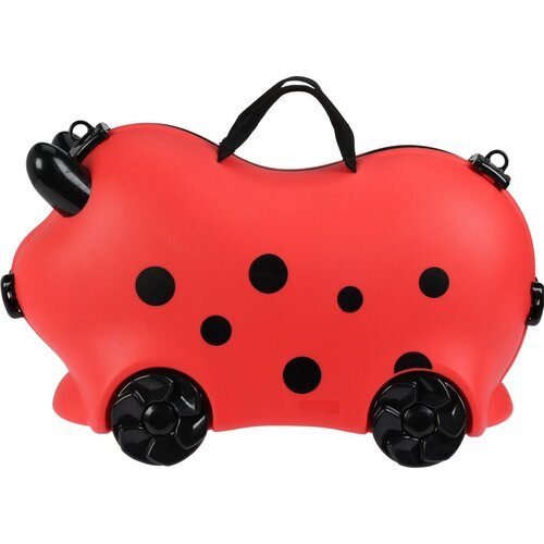 Kinderkoffer auf Rollen, Rot, 52 x 21 x 32 cm