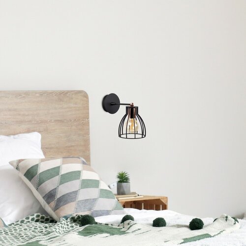 Nástenné svietidlo Kemah - N-1238, čierna/bronzová