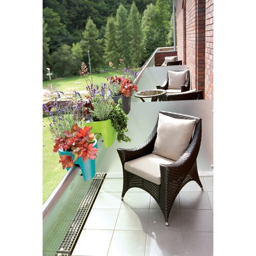 Lofly Railing Flowerpot limona , 24,5 cm